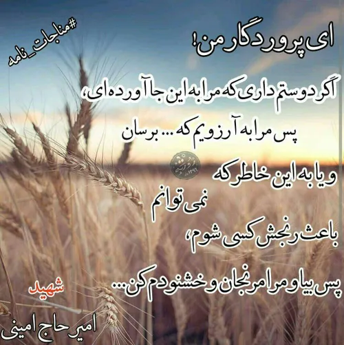 🔅 خدایا! دل شکسته و مهربانم را مرنجان.