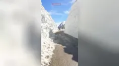 🎥 ارتفاع ۶متری برف در جاده زیلایی در مارگون