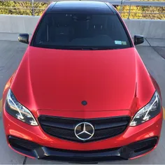 E63s AMG Wrapped red chrome by team #AutoSportsBx | Follo