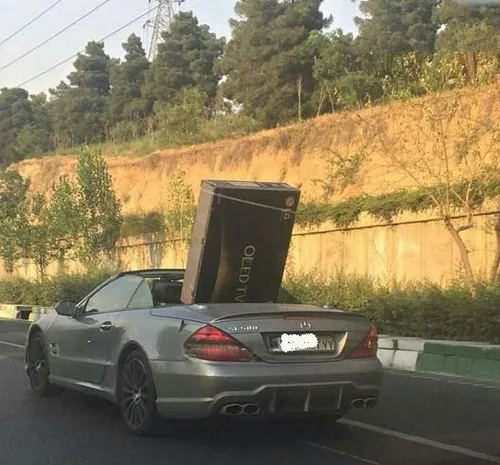 حمل ال سی دی با ماشین چند صد میلیونی..