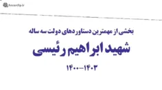 بخشی از دستاوردهای مهم سه ساله دولت شهید رئیسی