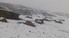 کوه تخت جمشید ، اولین برف زمستانی بعد از چند سال
