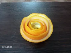 اینم خلاقیت عشقم با پوست پرتقال....