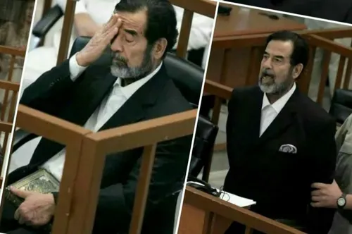 صدام در دسامبر 2006، در اردوگاه عدالت که زمانی توسط خودش 