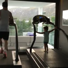 لینک ورزش کردن مسی و پسرش