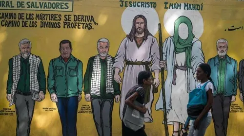 🔴 دیوارنگاره ای در پایتخت ونزوئلا