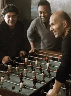 Maradona, Pelé Zidane En el futbolito