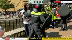 🎥اعزام پلیس ضدشورش آمستردام برای سرکوب دانشجویان حامی فلس