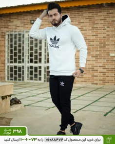 سویشرت شلوار مردانه Adidas مدل Nelvi (سفید)