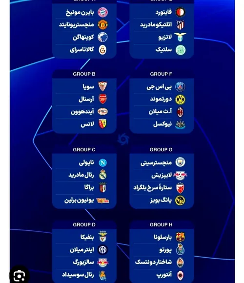 قرعه کشی کشی لیگ قهرمانان اروپاه به نظر شما سخت ترین