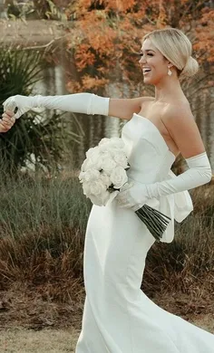 #مدل لباس عروس با دستکش