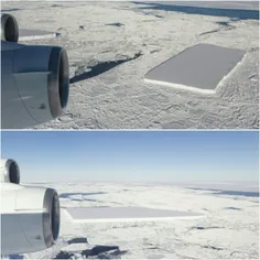 اخیرا دانشمندان در قطب جنوب قطعه یخی پیدا کردند که هم تعج
