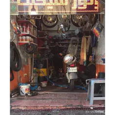 Bike repair shop | 14 Jan 16 | iPhone 6 | #aroundtehran #