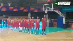 🎥تیم ملی بسکتبال هم از خواندن سرود در دیدار مقابل چین امت