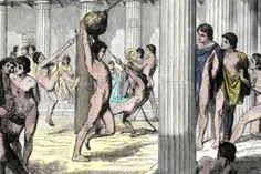 #یونانیان باستان برهنه ورزش میکردند، درواقع کلمه GYM یا ب