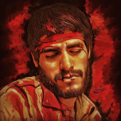 نقاشی شهید امیر حاج امینی