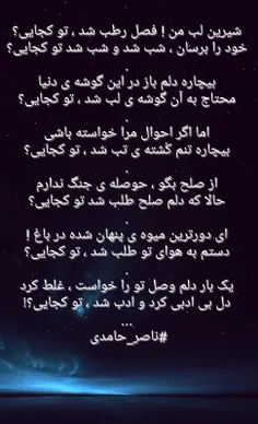 #ناصر_حامدی #شعر_عاشقانه