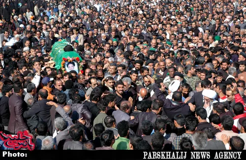 مراسم ارتحال حاج سید محسن پورفاطمی. امید رهبری در جنوب کش