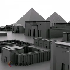 دانلود مدل سه بعدی شهر مصر باستان