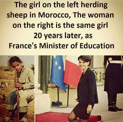 سمت چپ : دختری که در مراکش