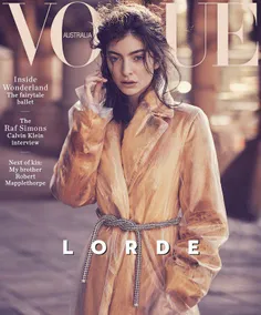 لرد خواننده ی ۲۰ ساله بر روی کاور مجله ی Vogue استرالیا .