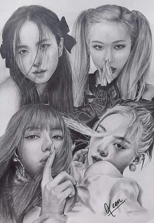 Black pink 
art