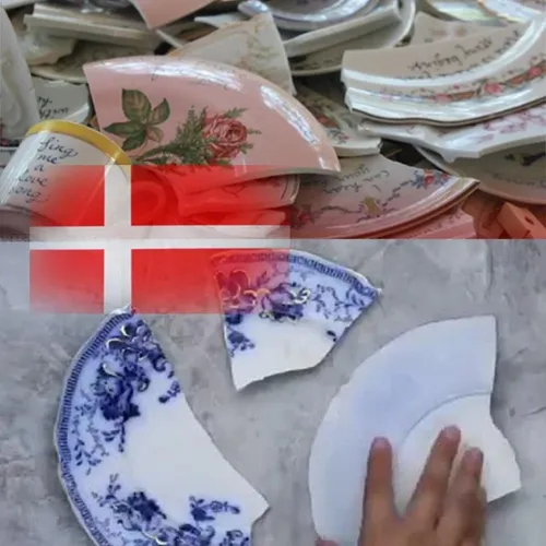 مردم دانمارک اگر ظرفی بشکند تکه های شکسته را نگه میدارند 
