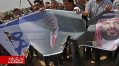در سومین جمعه راهپیمایی بازگشت، تصاویر «ترامپ‌، نتانیاهو 