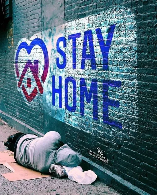 برای بیخانمان ها stay home دردناک ترین جمله است...