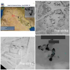 🔴 آمریکا تصویر هوایی حمله به مواضع الحشد الشعبی در عراق ر