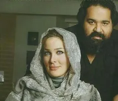 رضا صادقی و همسرش