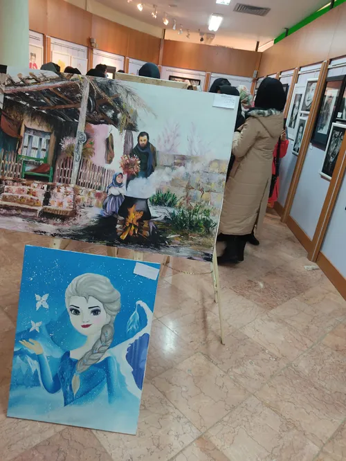افتتاح نمایشگاه آثار هنری شهر فارسان