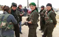 شیرزنان کرد برای دفاع در برابر داعش