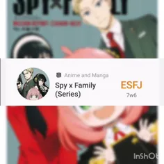 تایپ Mbti انیمه spy X family ☁️