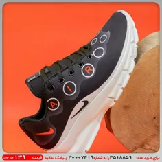 کفش ورزشی مشکی طوسی نایک دایره ای مردانه مدل AIR