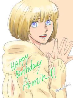 #Happy_Birthday 🎂 🎉 🎁  #armin_arlert