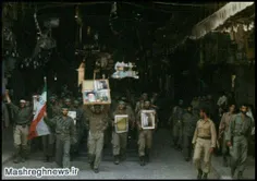 عکس کمتر دیده شده از سپاهیان اسلام در دمشق در حال حرکت به