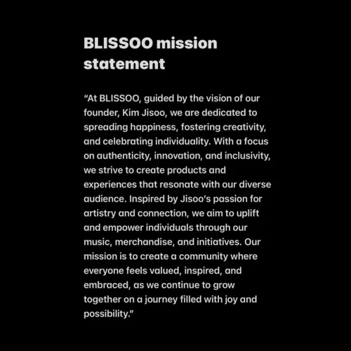 پیام جدید منتشر شده درباره لیبل BLISOO