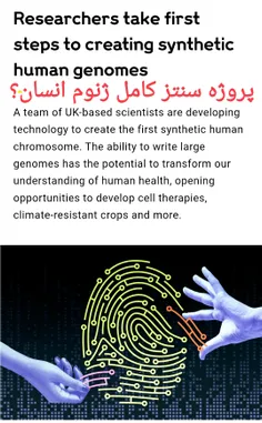 #سنتز کامل #ژنوم انسان؟