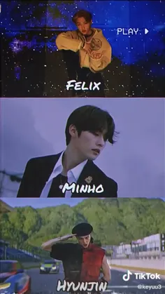 felix . minho . hyunjin