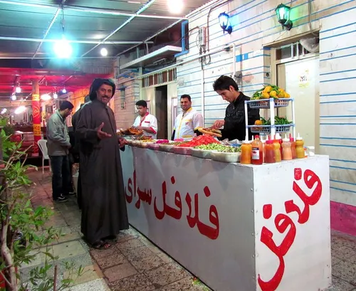 ایرانگردی بازار فلافل اهواز یکی از مراکز فروش فلافل واقع 