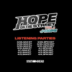 استریم پارتی های رسمی آلبوم Hope On The Street: