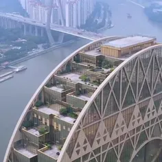 بلندترین  ساختمان دایره‌ای‌شکل  جهان در گوانگجو چین