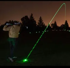 توپ گلف با لامپ led برای بازی در شب