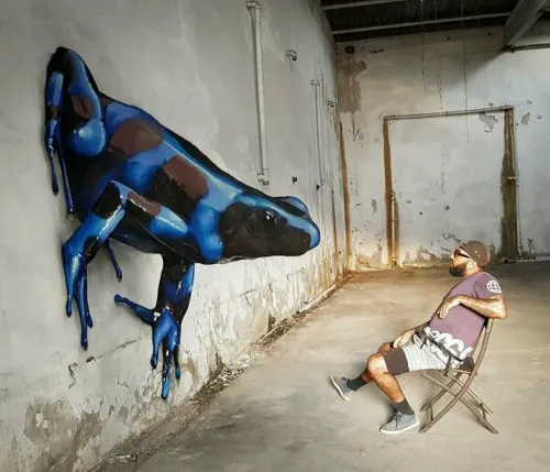 نقاشی های واقعی تر از واقعیت! هنرمند خیابانی پرتغالی که ب