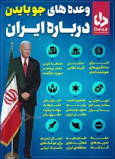 🔺وعده‎های جو بایدن درباره ایران