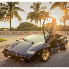 Miami Vice. 1987 Lamborghini Countach complete with Wham!