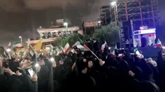جشن و شادی مردم مشهد پس از عملیات گسترده پهپادی و موشکی ا