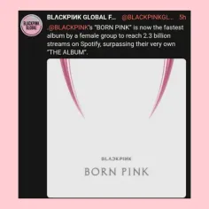 آلبوم Born Pink با گذشتن از The Album اکنون سریعترین آلبو