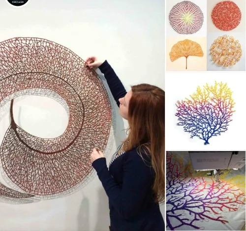 یه خانوم استرالیایی به نام Meredith Woolnough روی پارچه ه